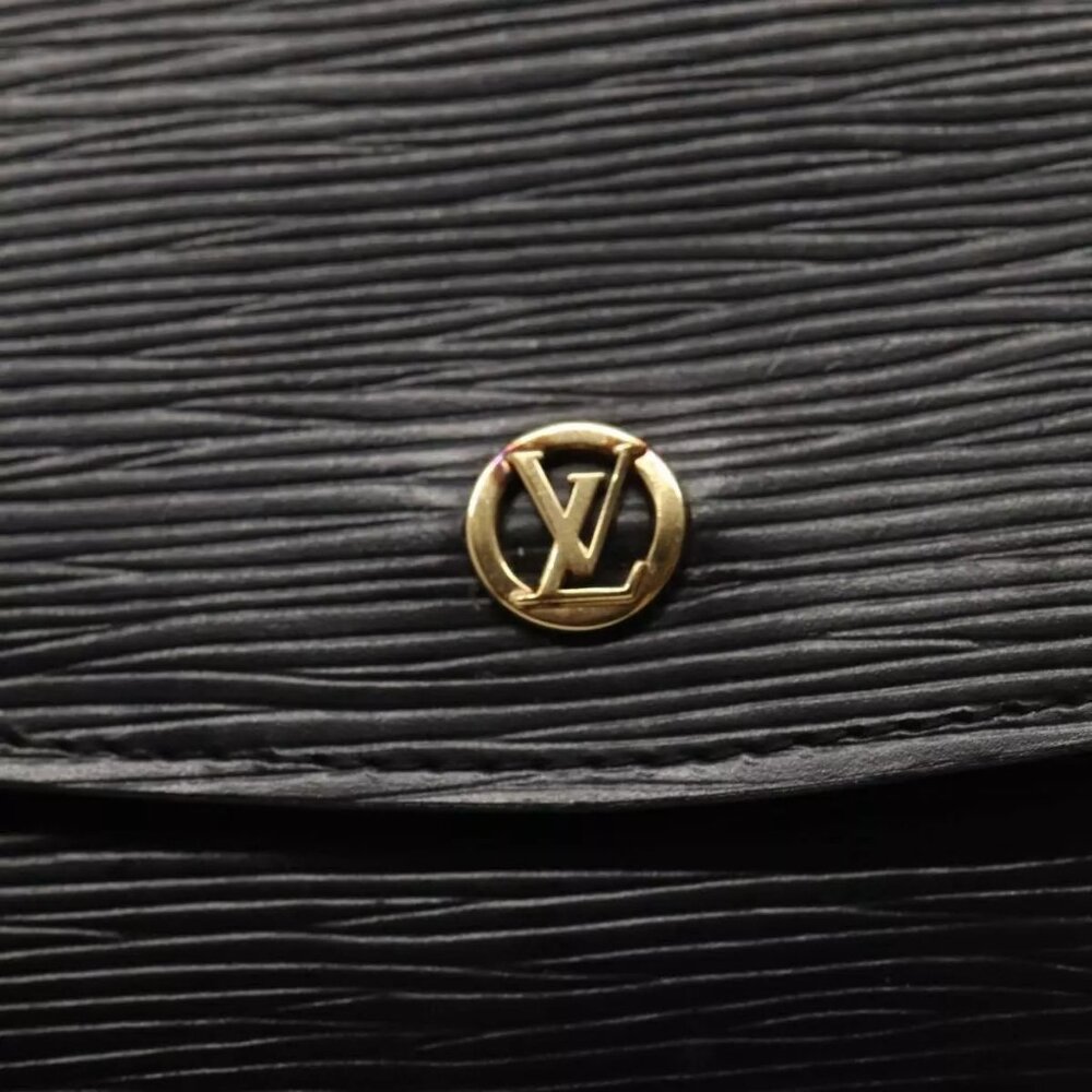 LOUIS VUITTON Epi Montaigne 27 Clutch Bag Black - Picture 13 of 16